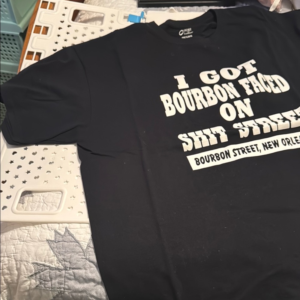 Black Short Sleeve Tee with Bold Graphic
